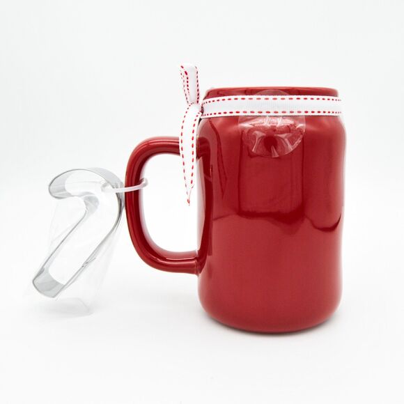 Rae Dunn Christmas Mug – Hot Cocoa Mug with Cookie Cutter Attached 16oz Mug Gift - Picture 2 of 9